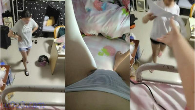 [동양야동] 여대생 침실 리얼 라이프 룸메이트의 생활을 자기가 침대 커튼 뒤에서 잡아당겨 BB 속을 더듬는다 [쇼츠야동,섹트야동,국산야동,혼딸야동]
